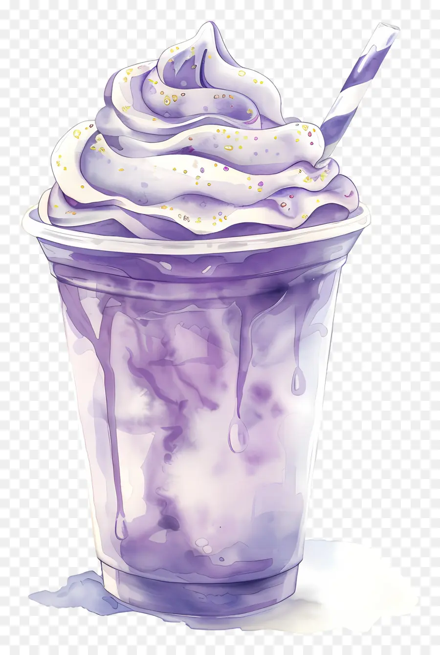 Milkshake Fincan，Mor Iç PNG