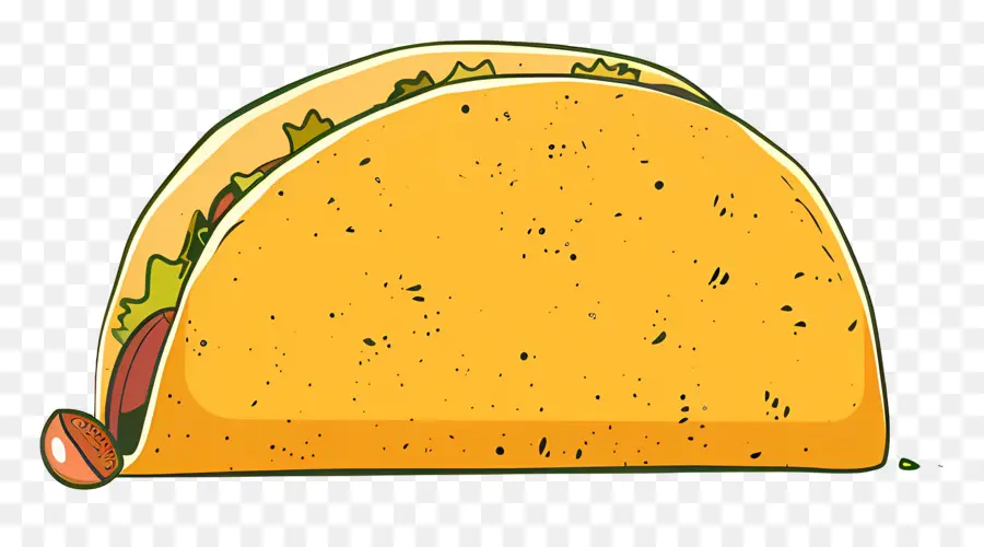 Taco，Sarı Tortilla PNG