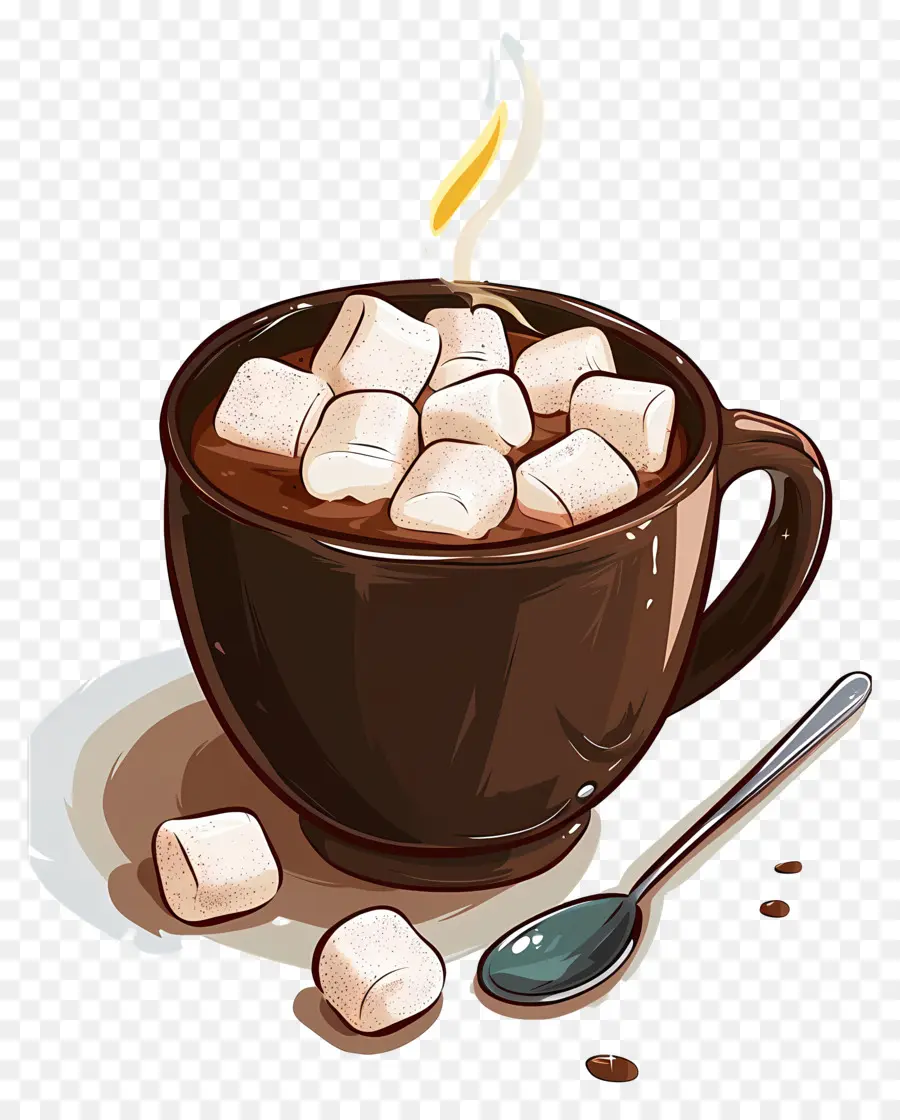 Sıcak çikolata，Marshmallow PNG