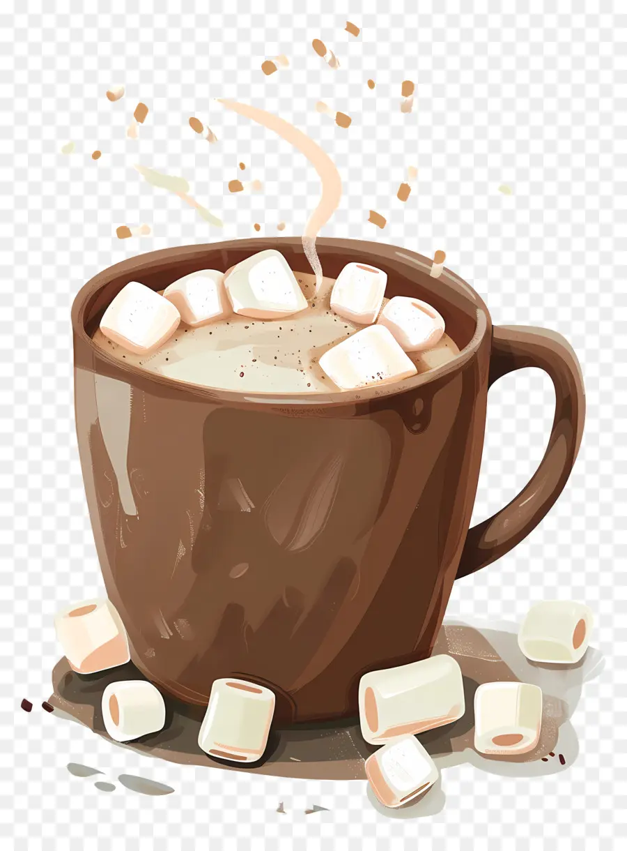 Sıcak çikolata，Marshmallow PNG