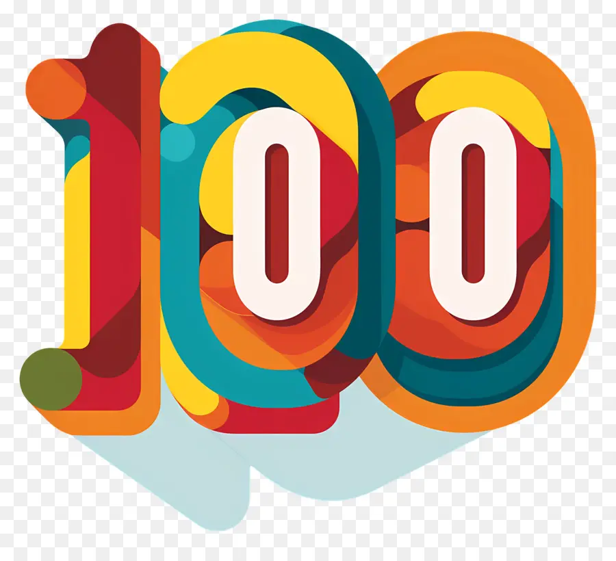 Sayı 100，3d Tasarım PNG