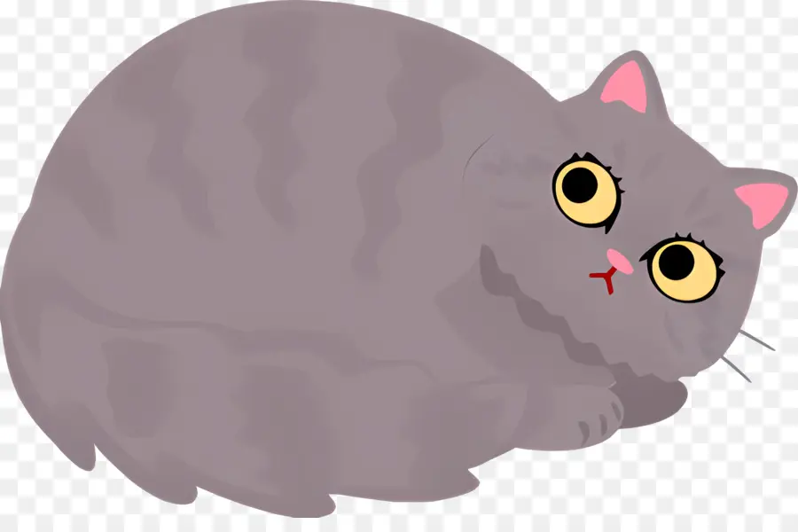 Karikatür Kedi，Gri Kedi PNG