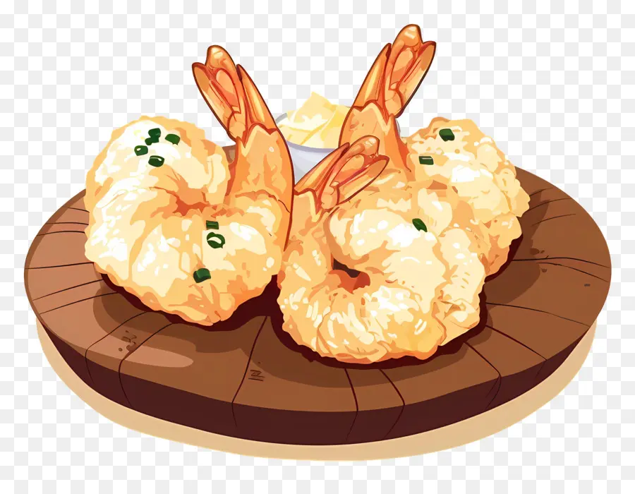 Tempura，Karides Kızarmış Pirinç PNG