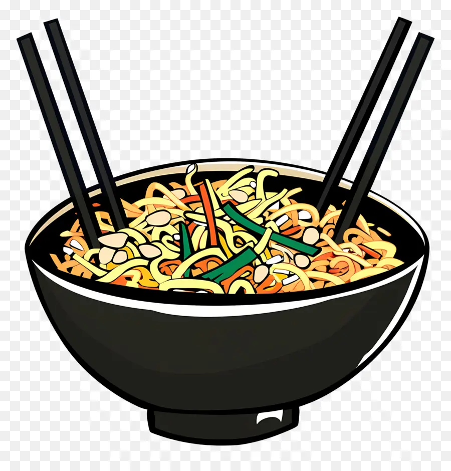 Chow Mein，Erişte Kasesi PNG