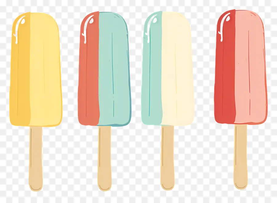 Meybuz，Renkli Popsicles PNG