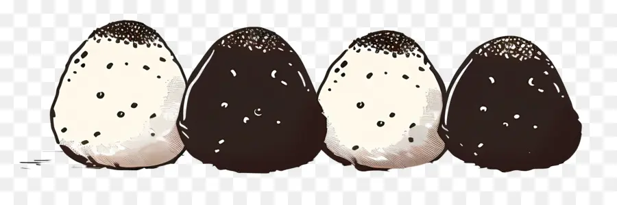 Onigiri，Pirinç Topları PNG