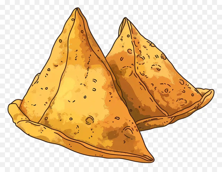 Samosas，Kızarmış Hamur PNG