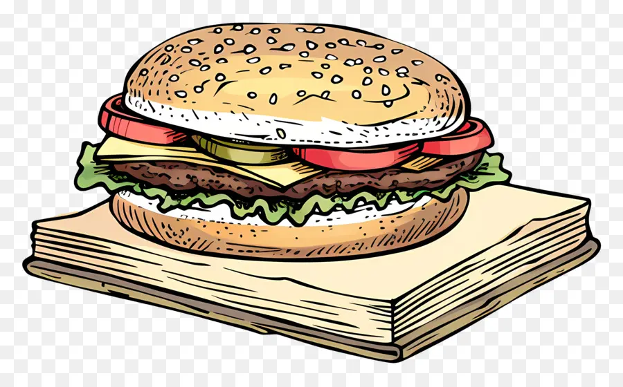 Hamburger，çizburger PNG