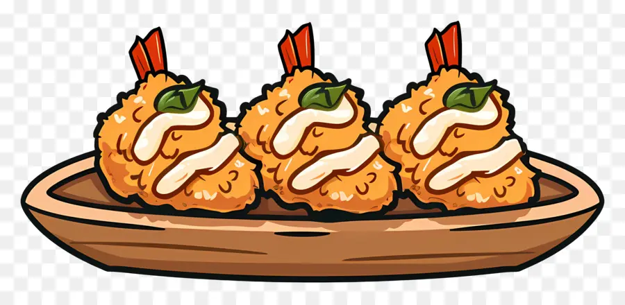 Tempura，Kızarmış Yiyecekler PNG