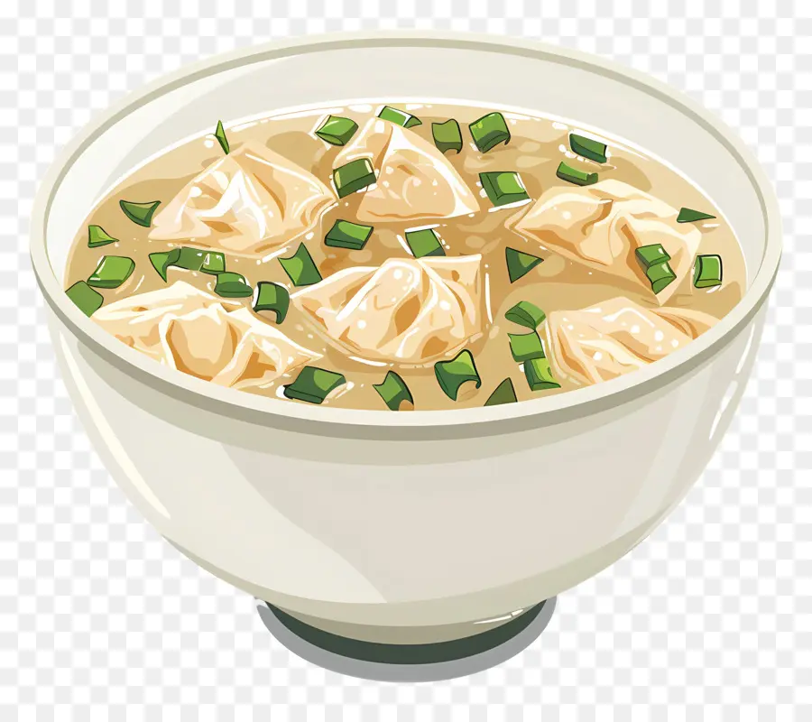 Wonton çorbası，Şehriye çorbası PNG