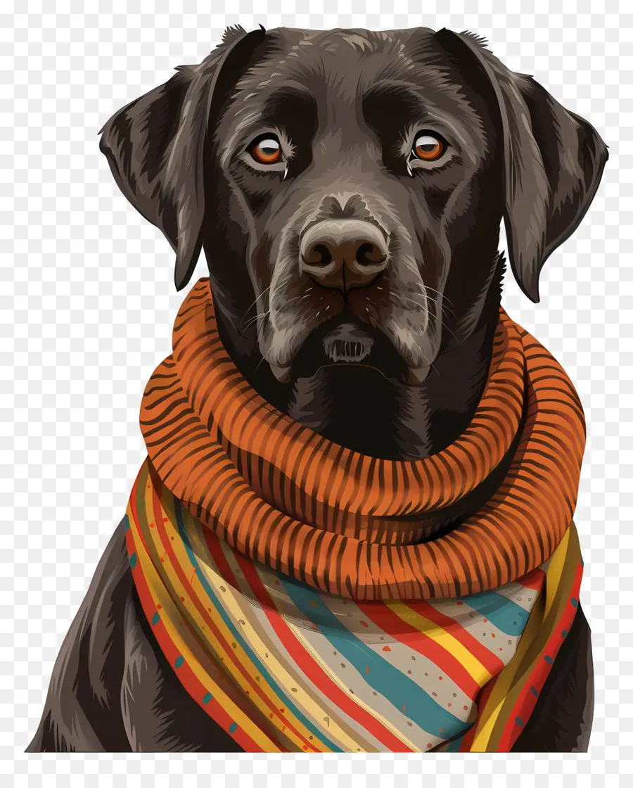 Sweater Labrador，Siyah Köpek PNG