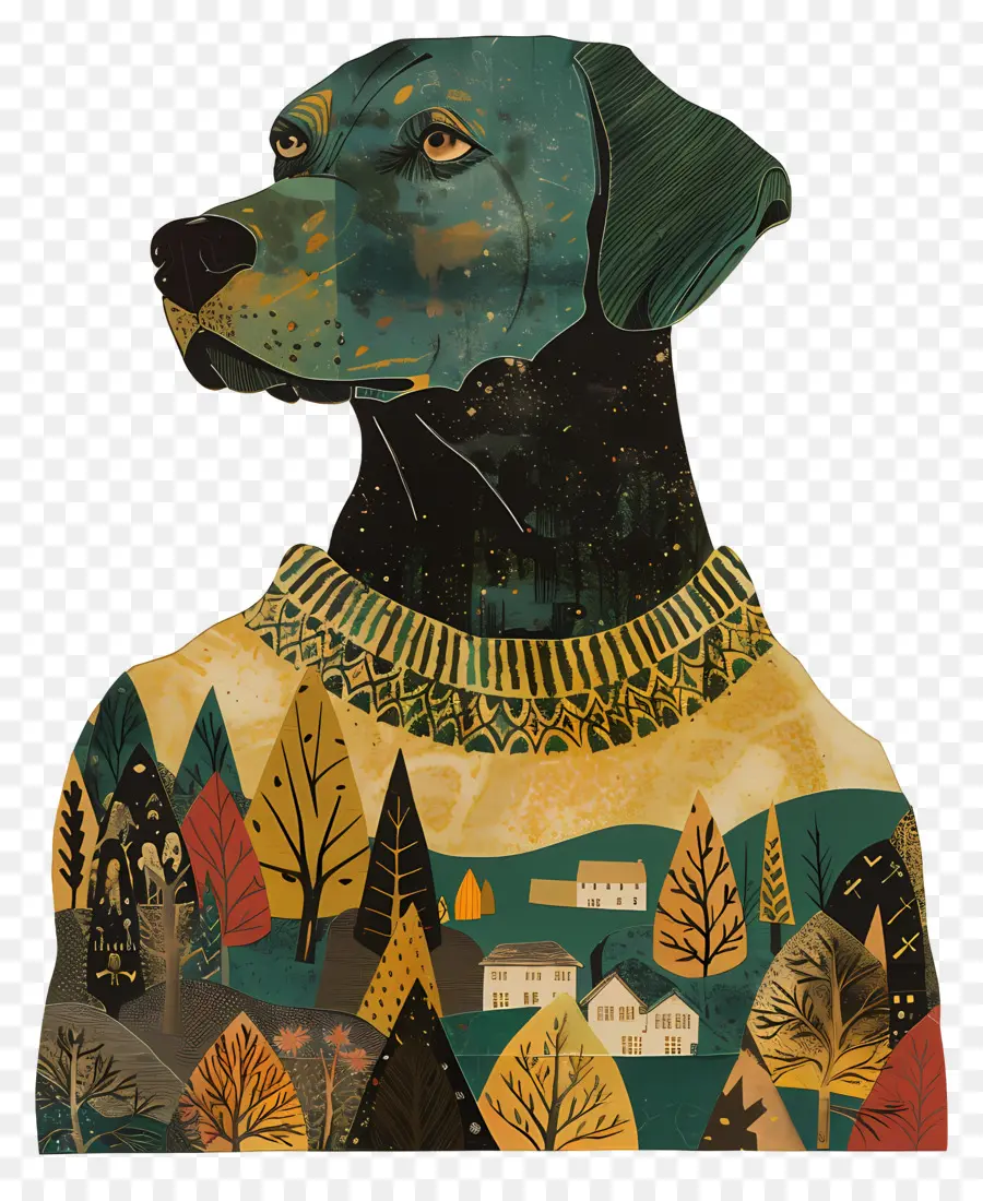 Sweater Labrador，Köpek Boyama PNG