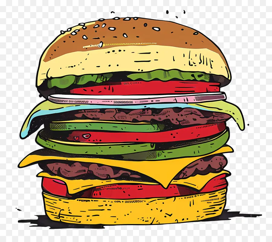 Hamburger，Et PNG