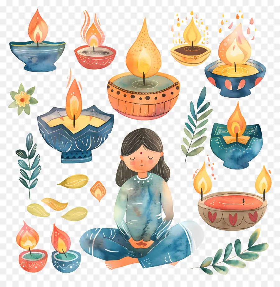 Diwali，Meditasyon PNG