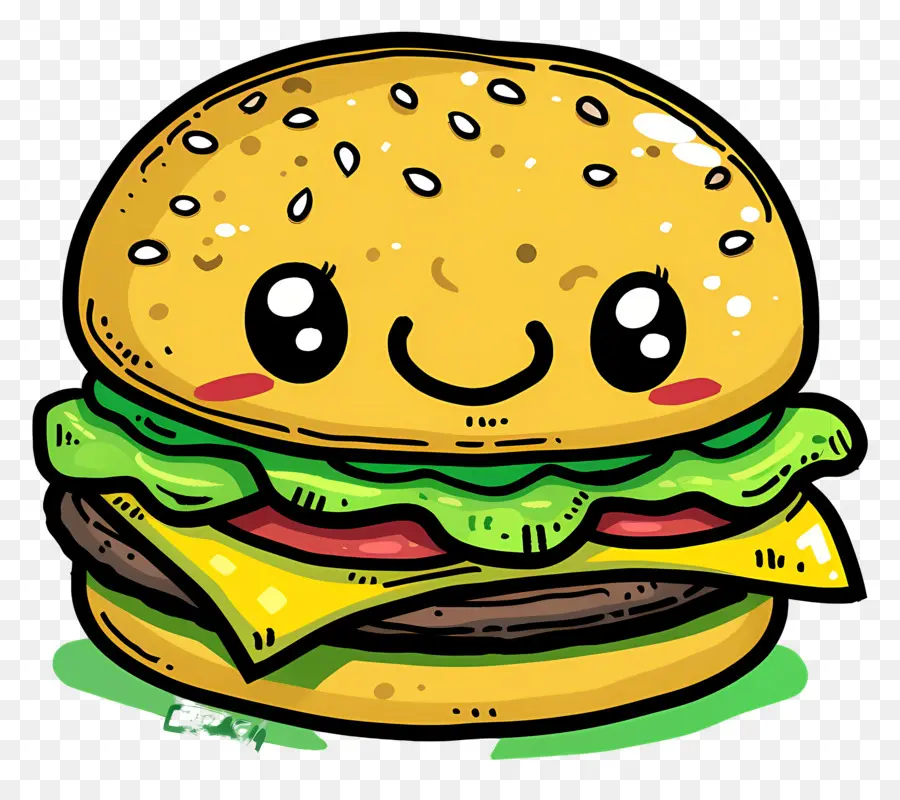 Karikatür Hamburger，Karikatür Burger PNG