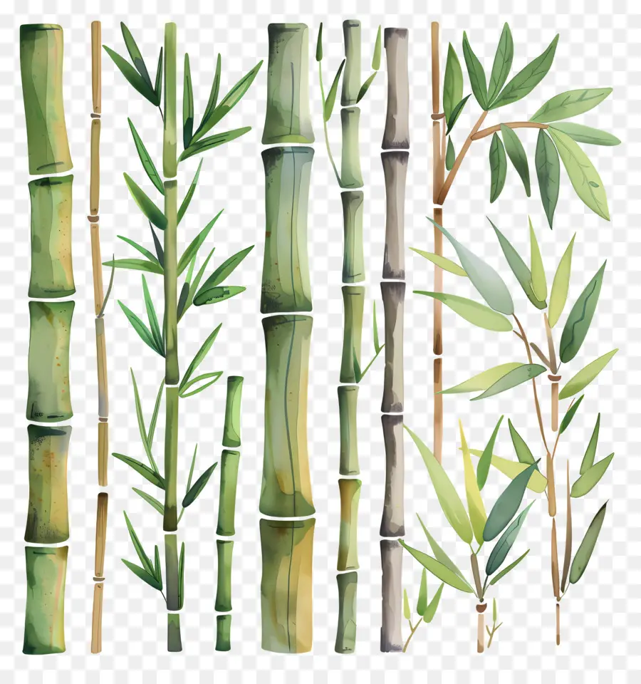 Bambu，Yeşil Bambu PNG