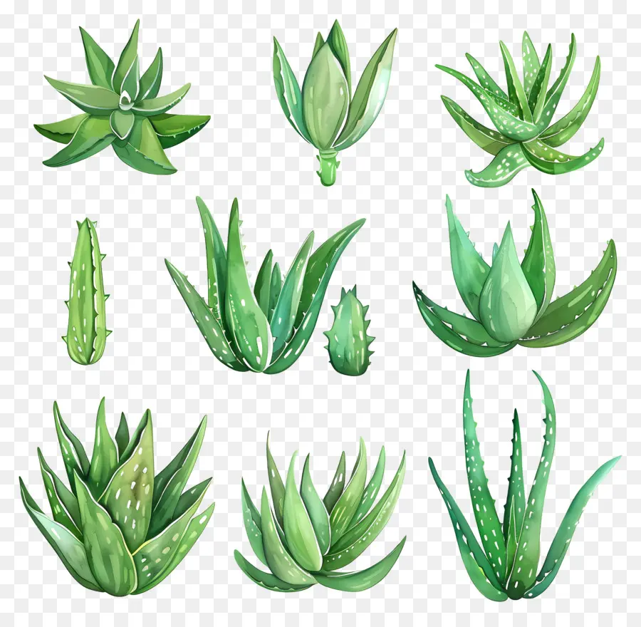 Aloe Vera，Bitkiler PNG