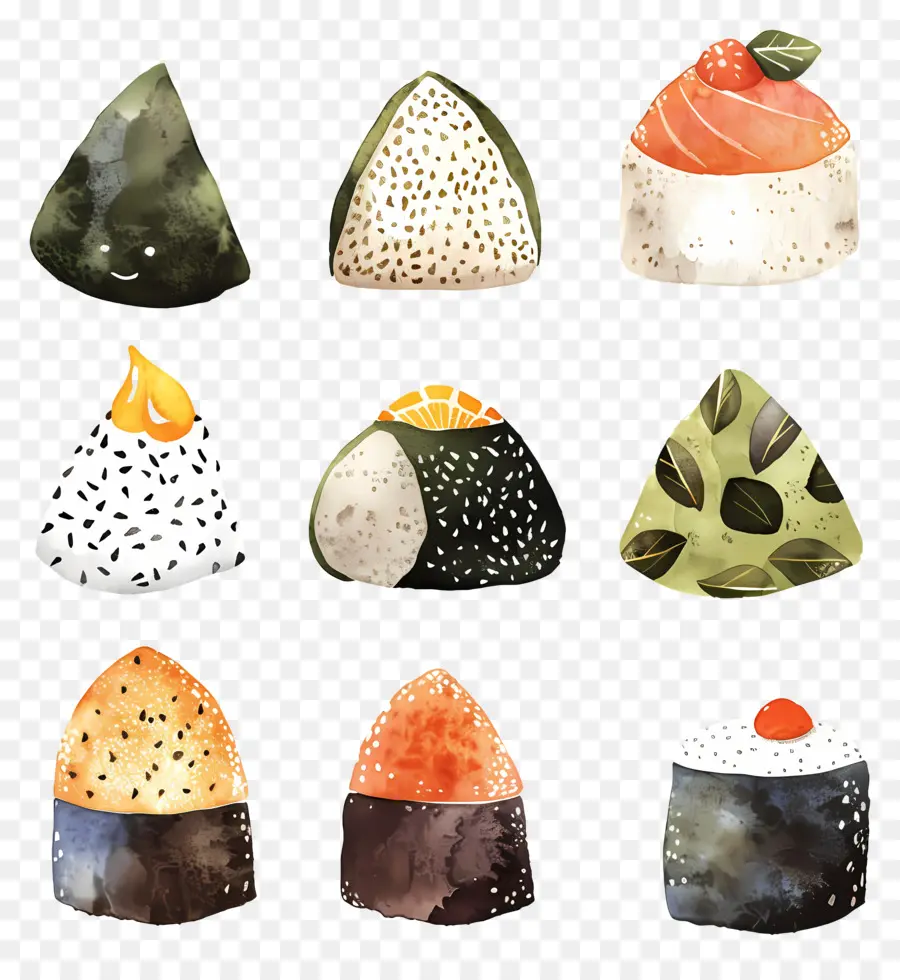 Onigiri，Suşi PNG