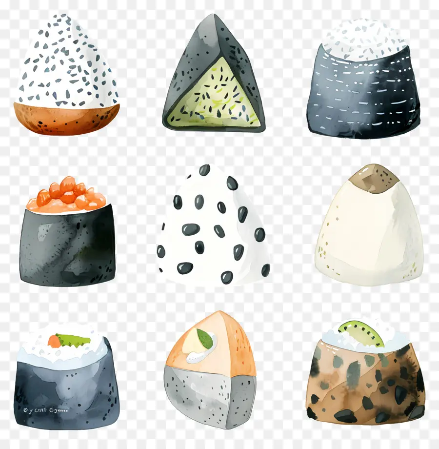 Onigiri，Suşi PNG