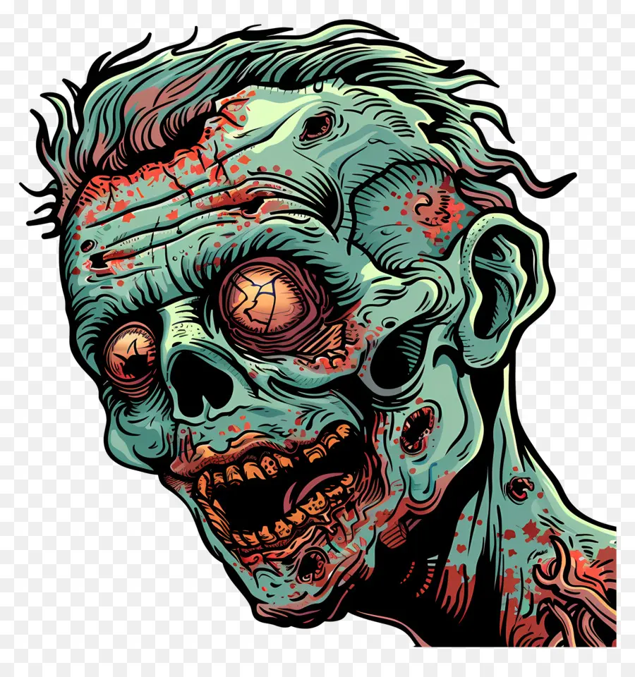 Zombi Kafa，Zombi PNG