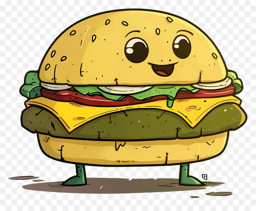 Karikatür Hamburger，Hamburger PNG