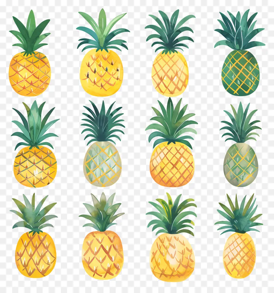 Ananas，Tropikal Meyveler PNG