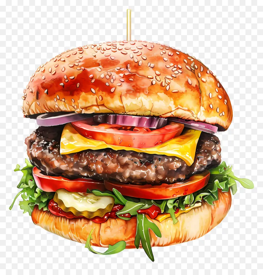 çizburger，Hamburger PNG