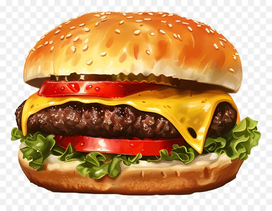 çizburger，Hamburger PNG