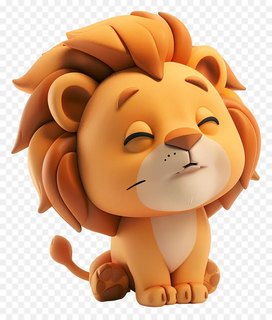 3d Aslan，Sevimli Aslan PNG