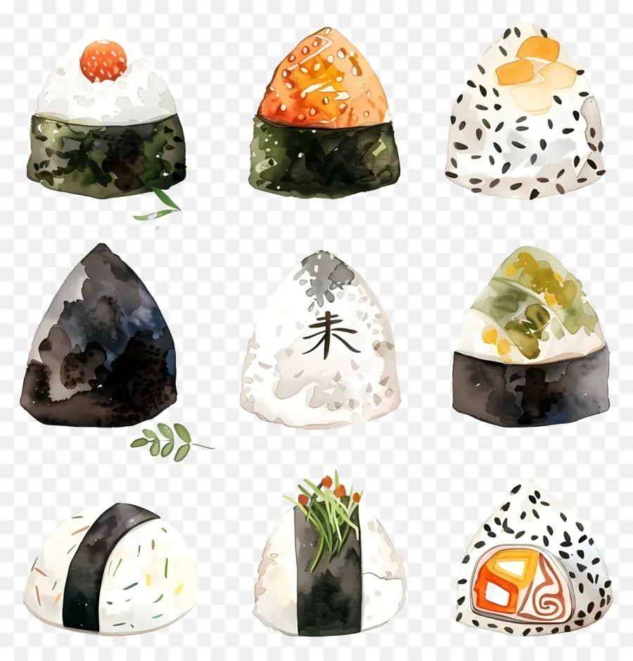 Onigiri，Suşi PNG