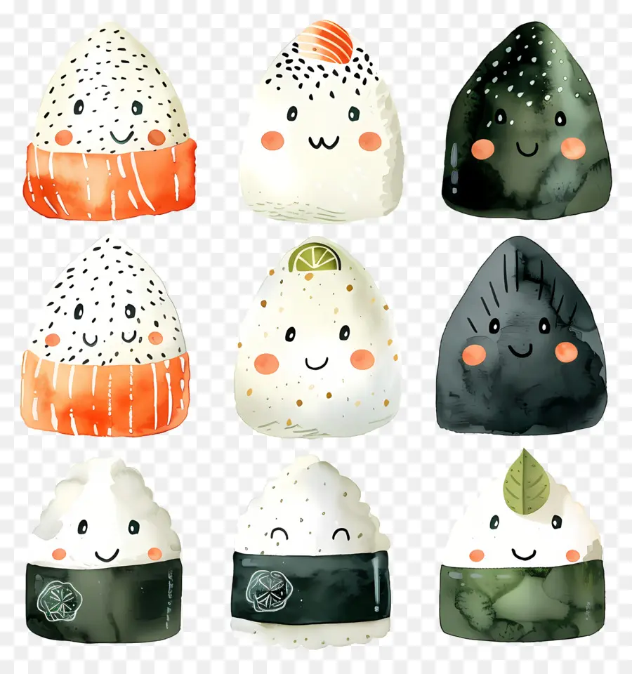 Onigiri，Sevimli Onigiri PNG