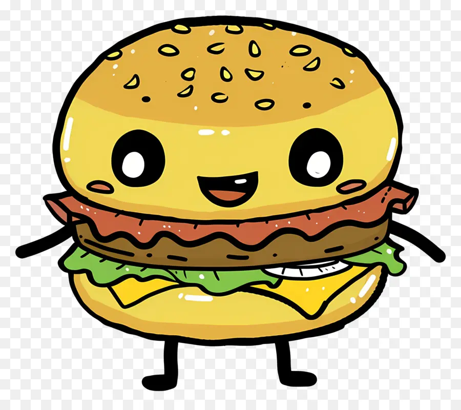 Karikatür Hamburger，Karikatür Burger PNG