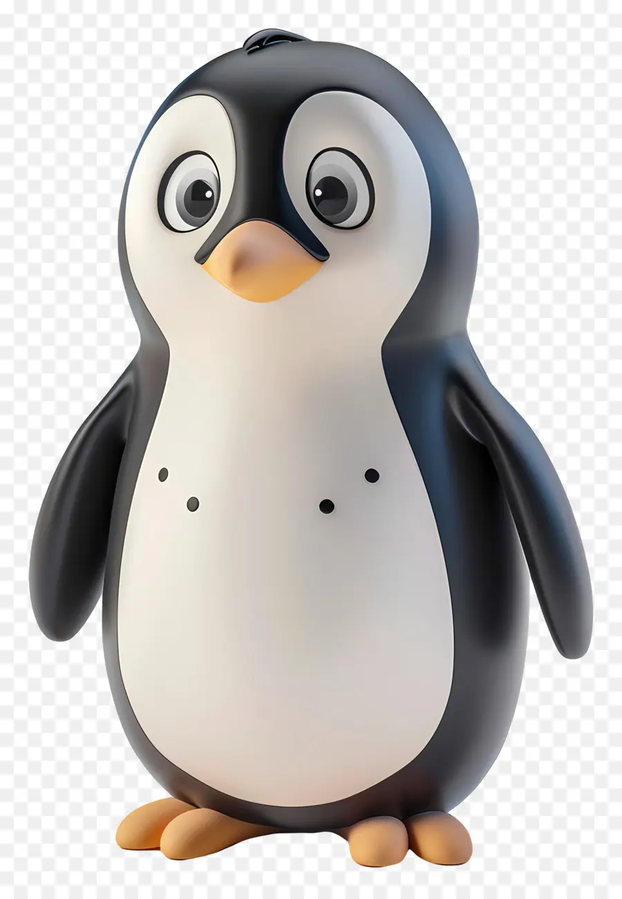 3d Küçük Penguen，Gözlüklü Penguen PNG