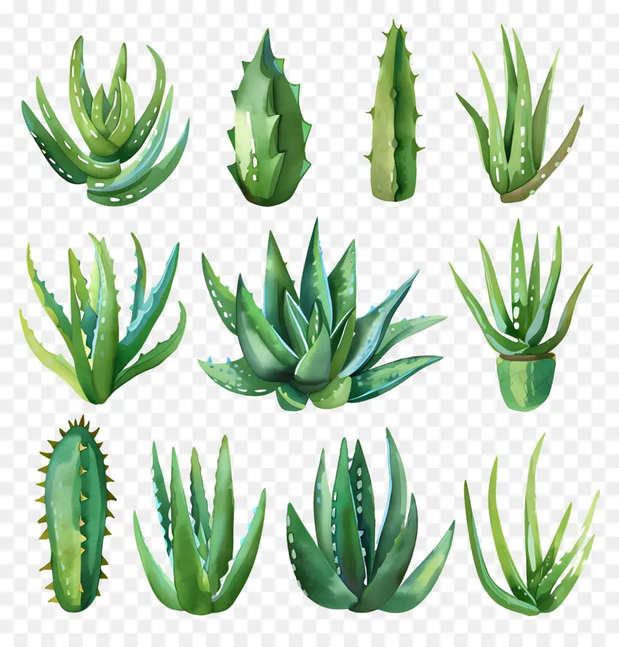 Aloe Vera，Etli PNG