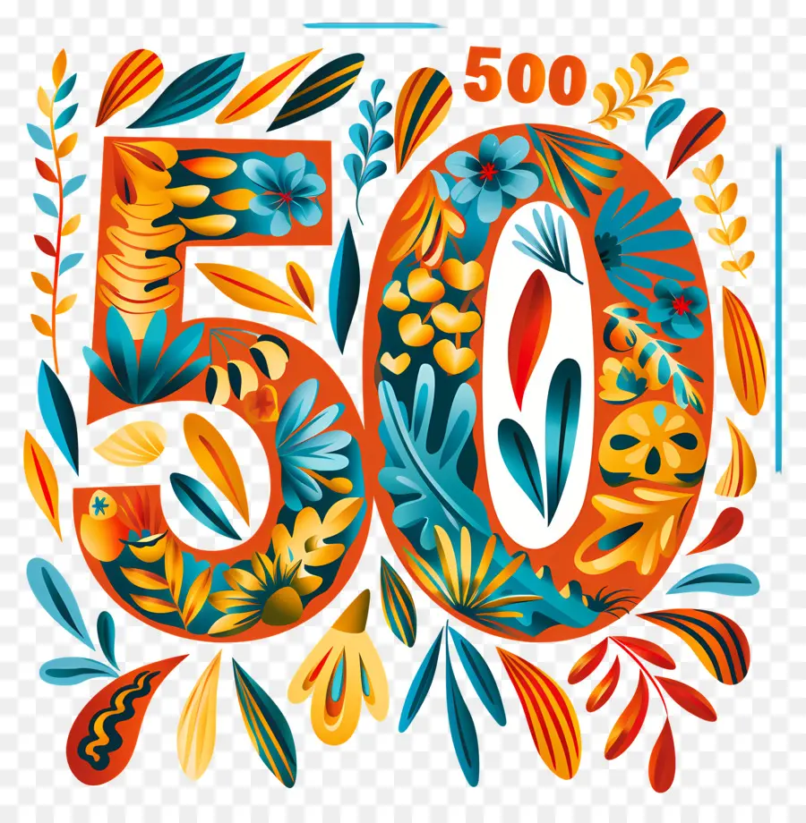 50 Numara，çiçekler PNG