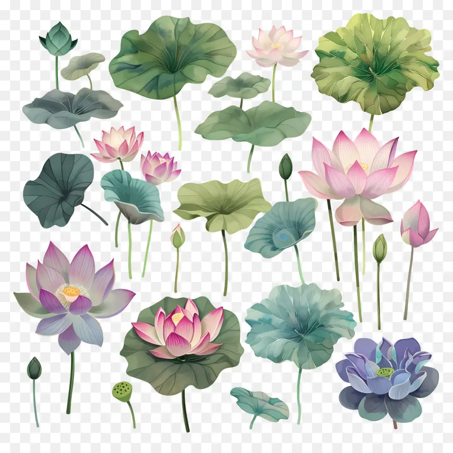 Lotus，Lotus çiçeği PNG