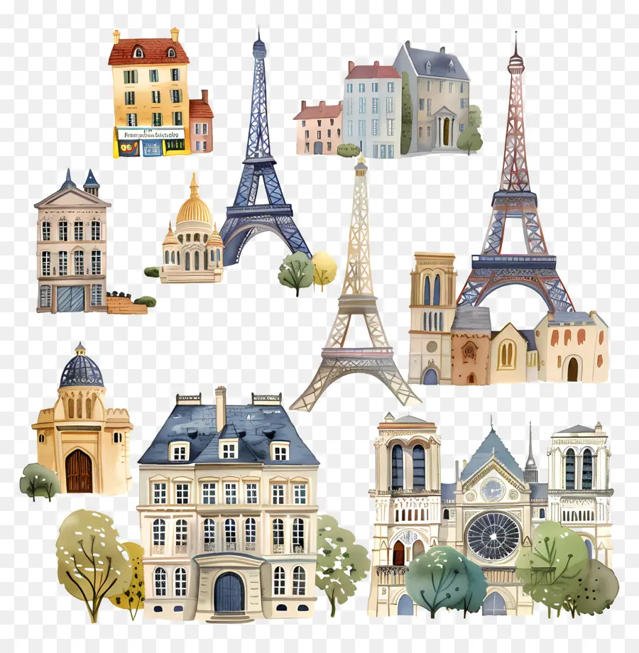 Paris，Eyfel Kulesi PNG