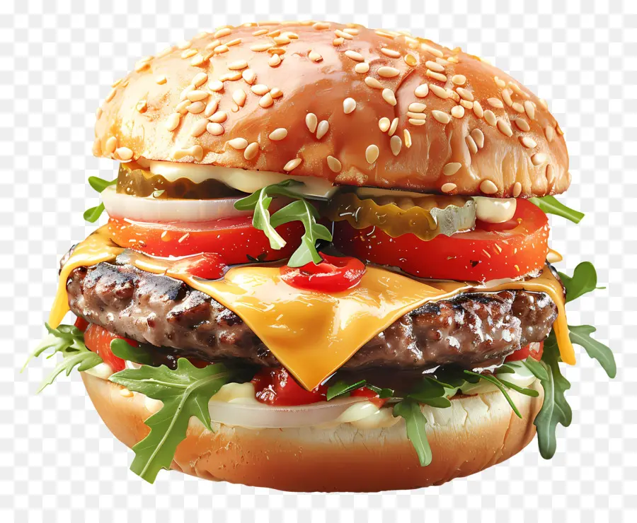 çizburger，1 Hamburger PNG