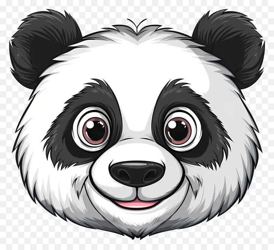 Sevimli Panda Yüz，Panda Ayısı PNG