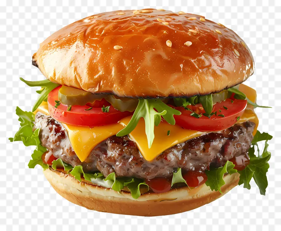 çizburger，Hamburger PNG