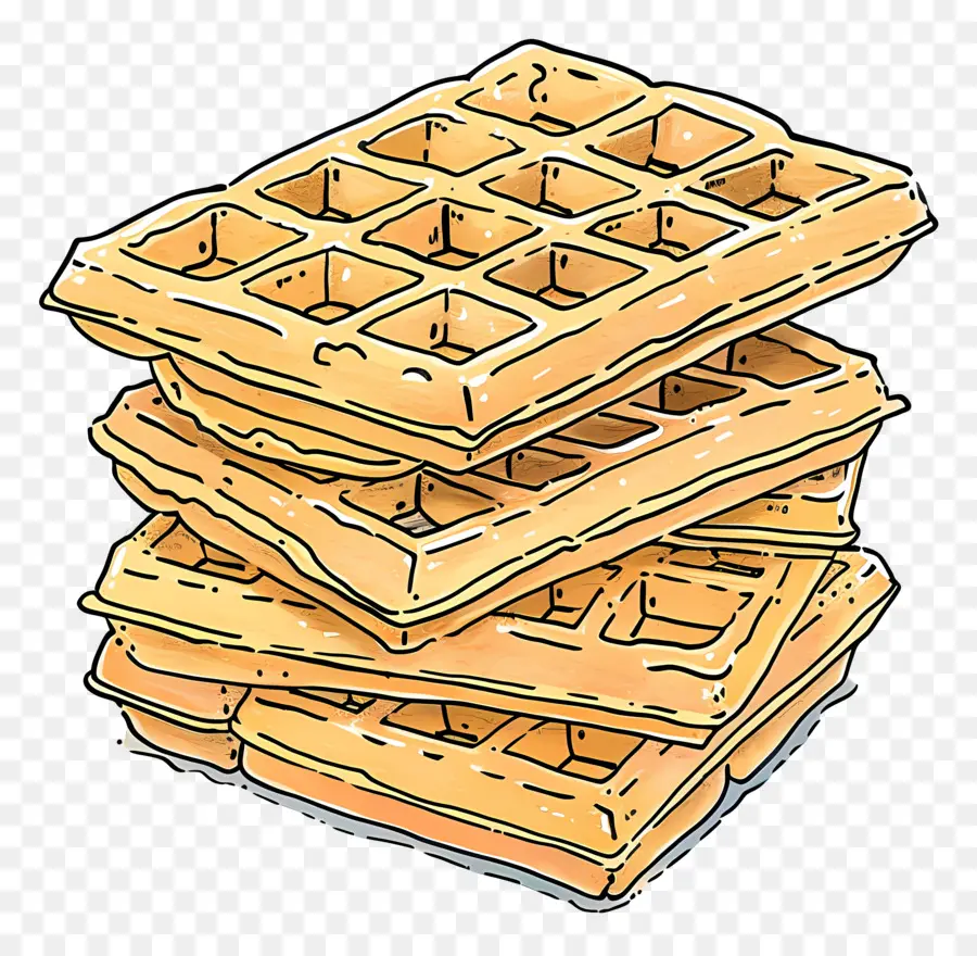 Waffle Yığını，Waffle PNG