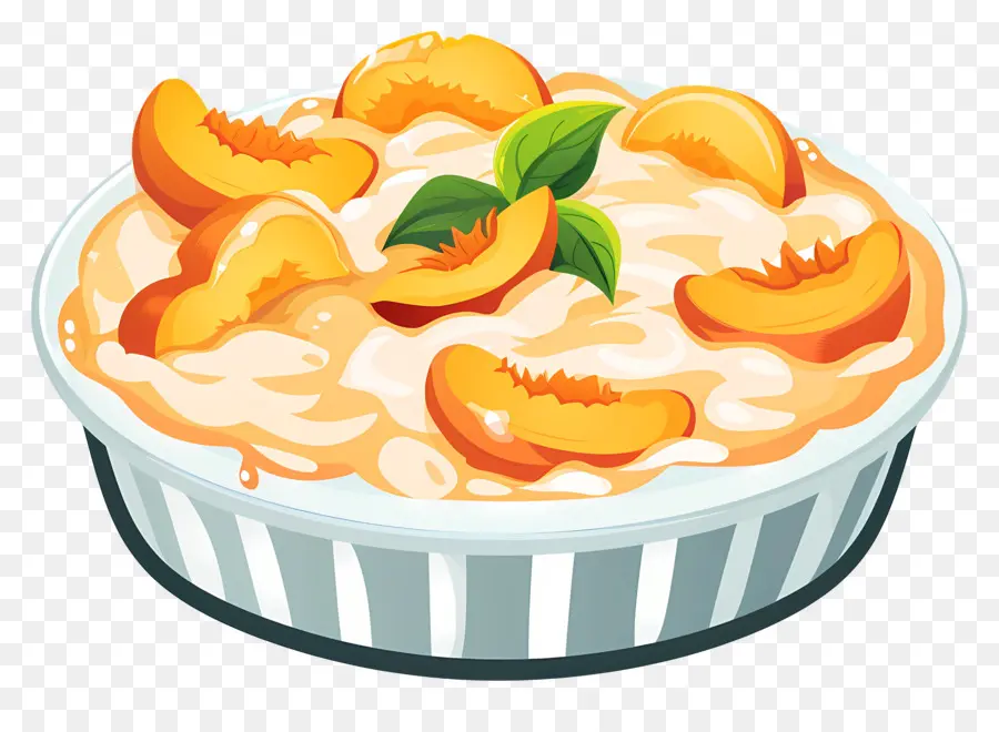 şeftalili Tart，Krem Peynir PNG