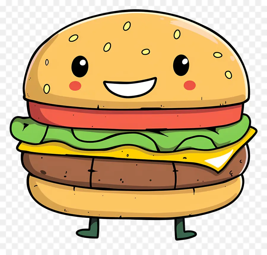 Karikatür Hamburger，çizgi Film Karakteri PNG