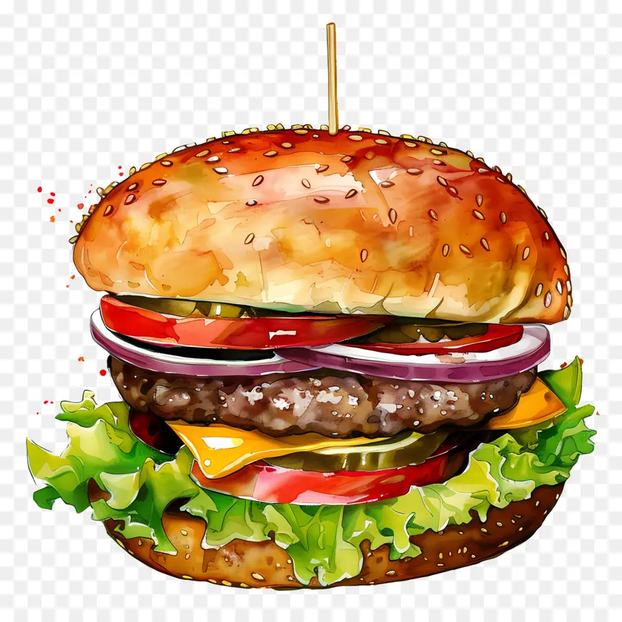 Hamburger，çizburger PNG