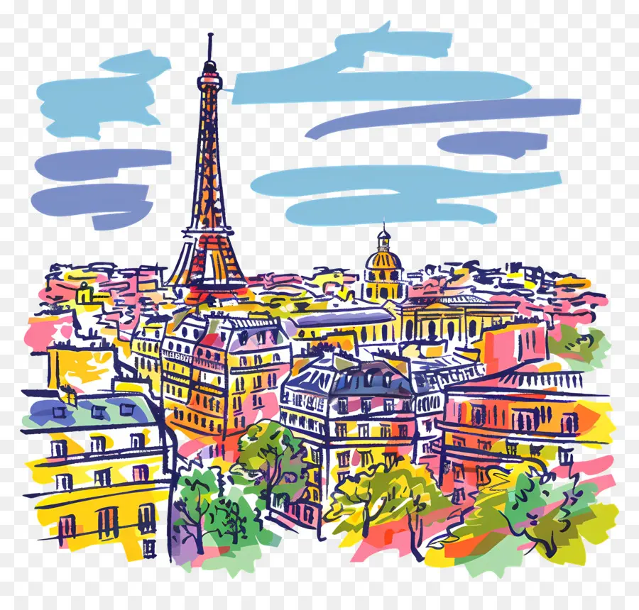 Paris，Eyfel Kulesi PNG