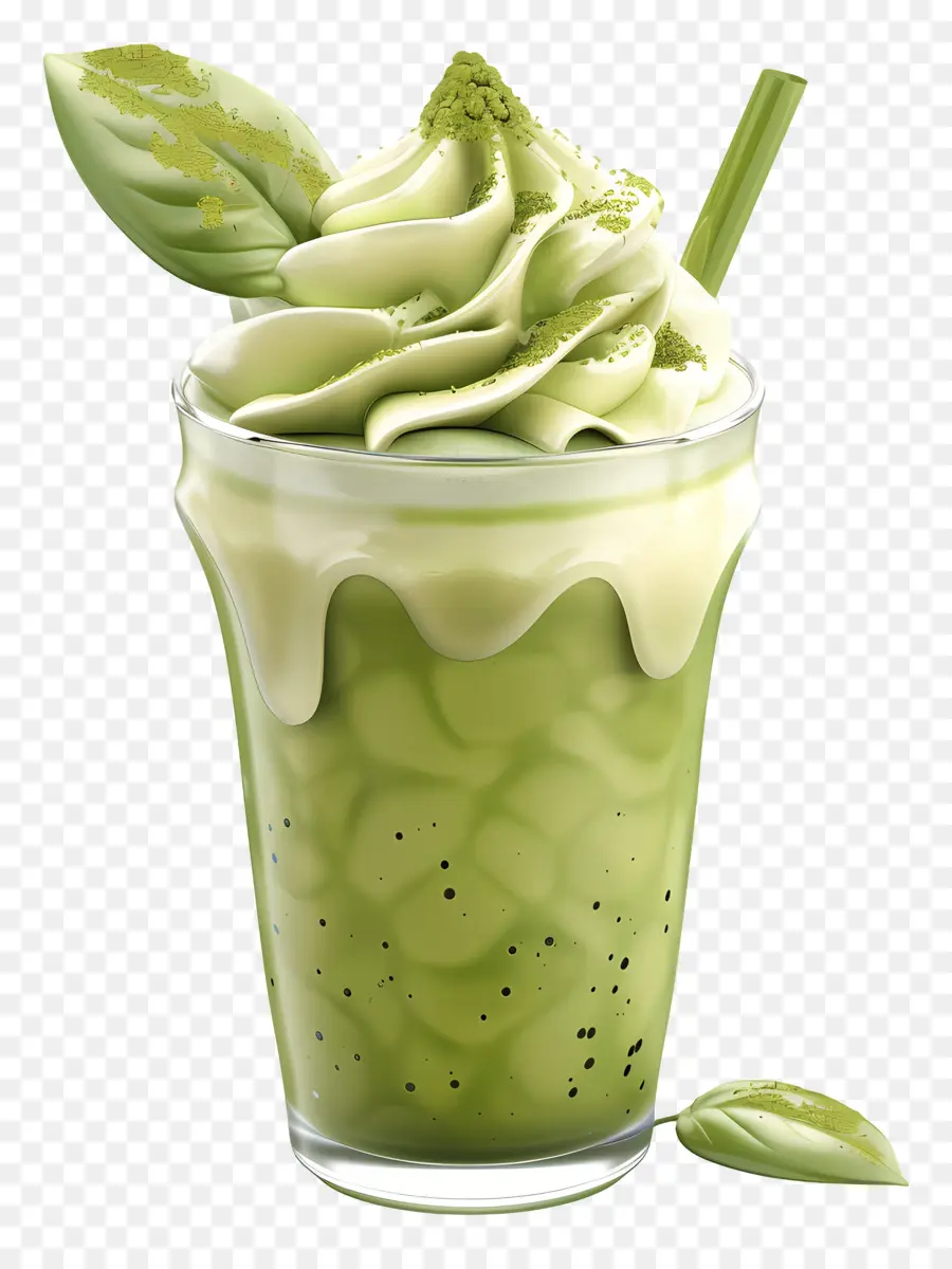 Matcha Içecek，Matcha Latte PNG