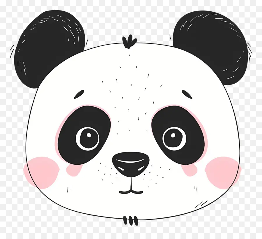 Sevimli Panda Yüzü，Hayvan PNG