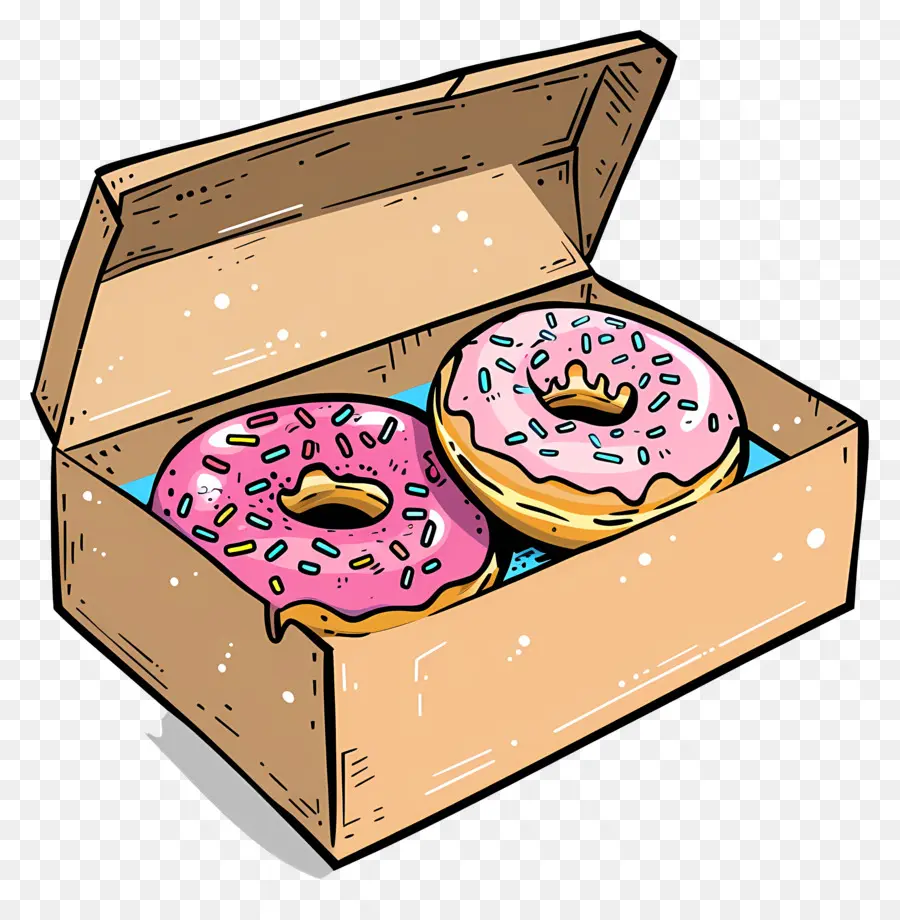 Donutlar，Kutu PNG