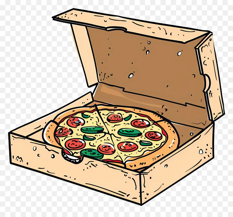 Pizza Ile Kutu，Pizza PNG