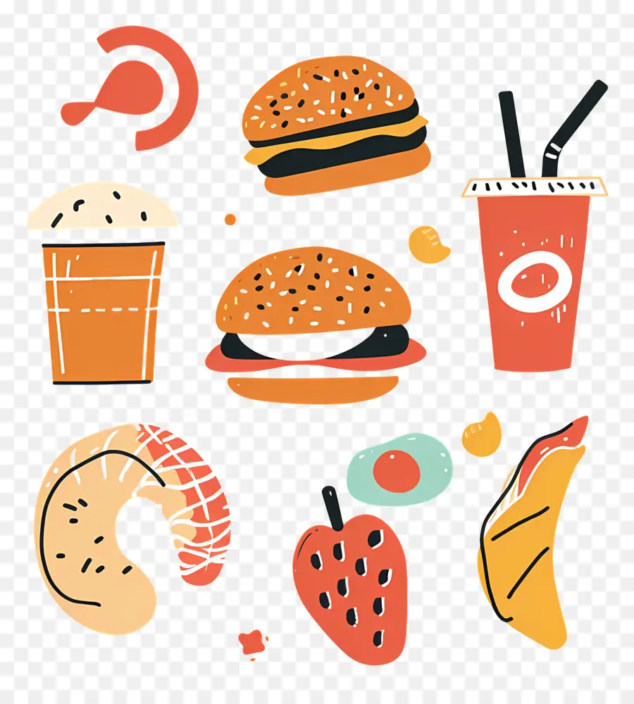 Fast Food，Hamburger PNG